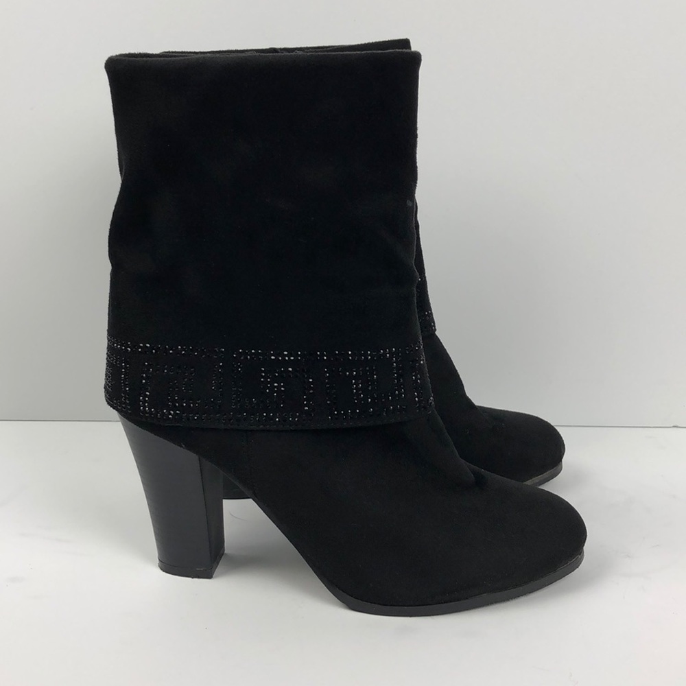 Italina Boots Women’s Size 9 Black Faux Suede